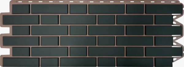 Фасадная панель Альта-Профиль, Кирпич Клинкерный, Графит купить в Челябинске