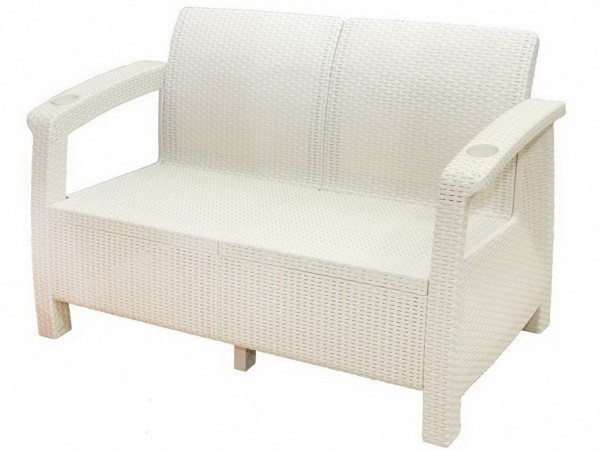 Двухместный диван Yalta Sofa Seаt белый купить в Челябинске