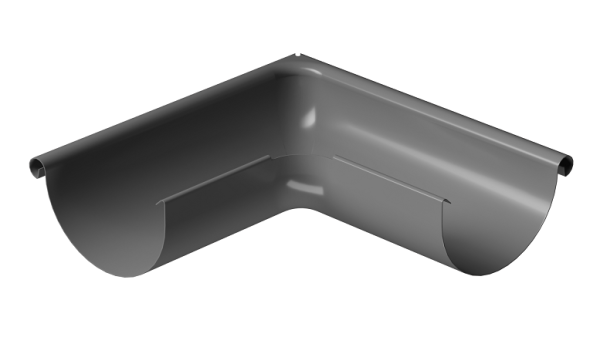 Угол внешний 90° D125 Döcke STAL PREMIUM Графит, (RAL 7024) купить в Челябинске