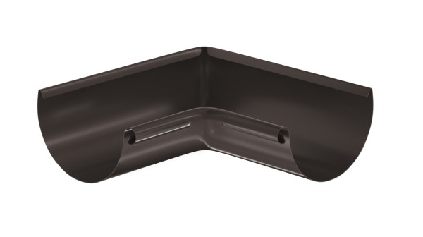 Водосток Aquasistem, система 125x90 - Угол желоба, внутренний 90° RR 32 Тёмно-Коричневый купить в Челябинске