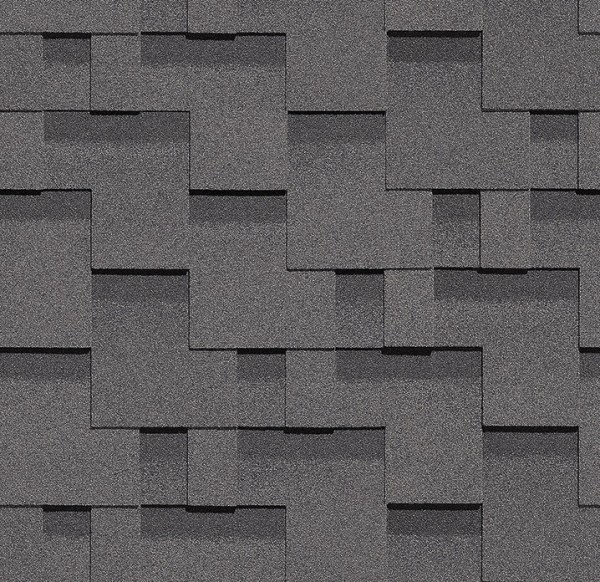 Гибкая черепица Docke, коллекция Тетрис – Серый купить в Челябинске