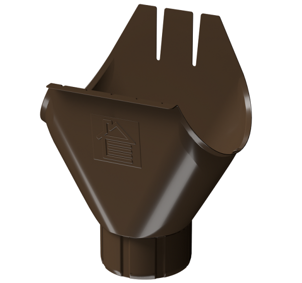 Воронка желоба D125 Döcke STAL PREMIUM Каштан, (RAL 8017) купить в Челябинске