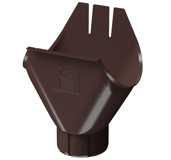 Воронка желоба D125 Döcke STAL PREMIUM Шоколад, (RAL 8019) купить в Челябинске