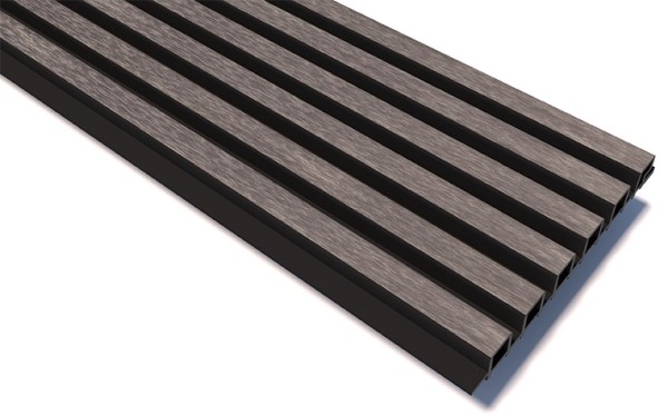 Реечные панели WOODVEX Lines Ultra Smoke gray купить в Челябинске