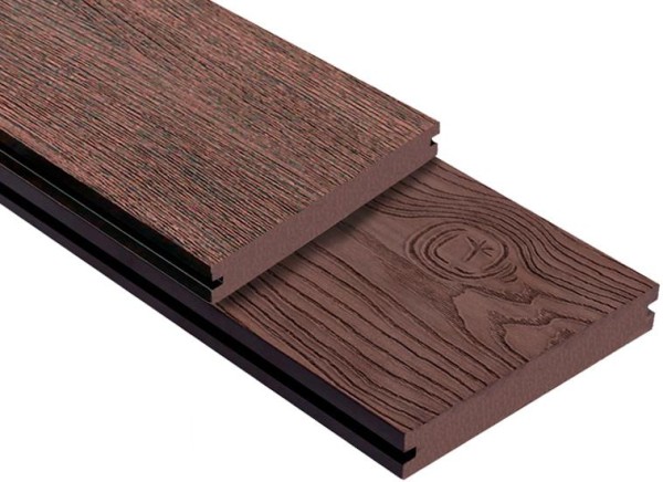 Террасная доска ДПК Outdoor 3D полнотелая STORM/OCEAN BROWN коричневая микс купить в Челябинске