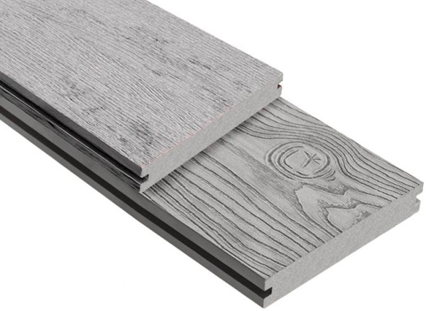 Террасная доска ДПК Outdoor 3D полнотелая STORM/OCEAN GREY серая микс купить в Челябинске