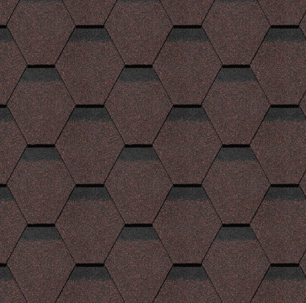 Гибкая черепица Docke, коллекция Шеффилд – Корица купить в Челябинске