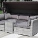 Диван-Трансформер AFINA плетеный из иск. ротанга AFM-320G Grey купить в Челябинске