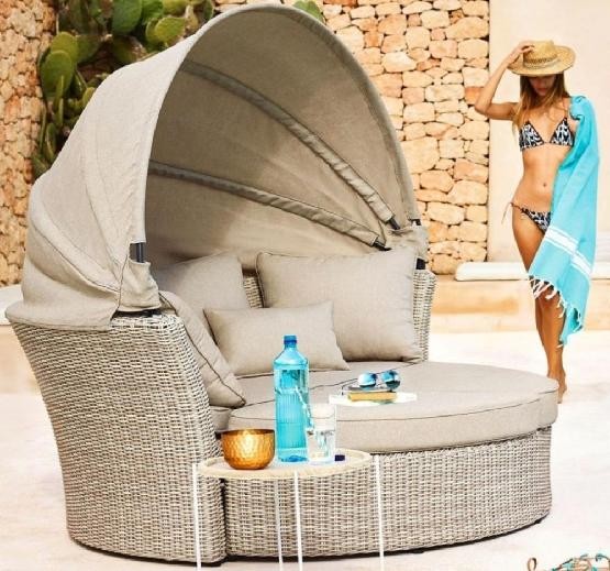 Диван-Трансформер AFINA плетеный из иск. ротанга AFM-325 Beige купить в Челябинске