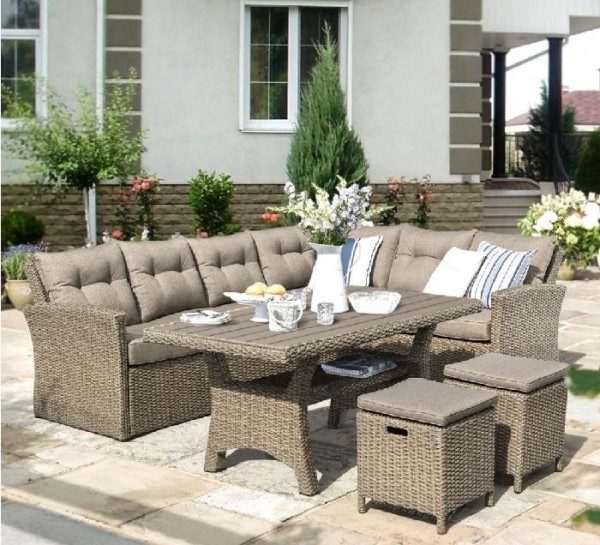 Комплект мебели AFINA плетеной из иск. ротанга AFM-307B Beige купить в Челябинске