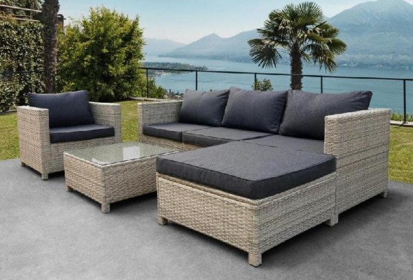 Комплект мебели AFINA плетеной из иск. ротанга YR821G Grey/Grey купить в Челябинске