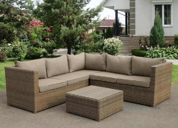 Комплект мебели AFINA плетеной из иск. ротанга YR825B Beige купить в Челябинске