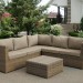 Комплект мебели AFINA плетеной из иск. ротанга YR825B Beige купить в Челябинске