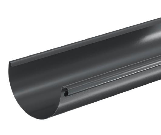 Водосток Aquasistem, система 150/100 - Водосточный желоб 3.00м RAL 7024 Тёмно-серый купить в Челябинске