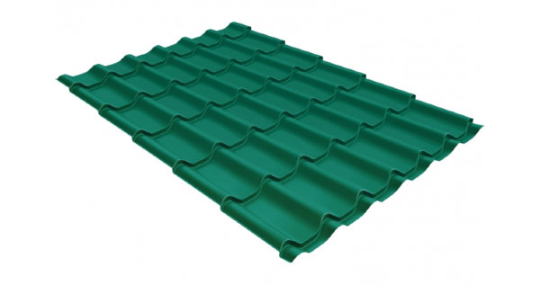 Металлочерепица классик 0,5 Satin RAL 5021 купить в Челябинске