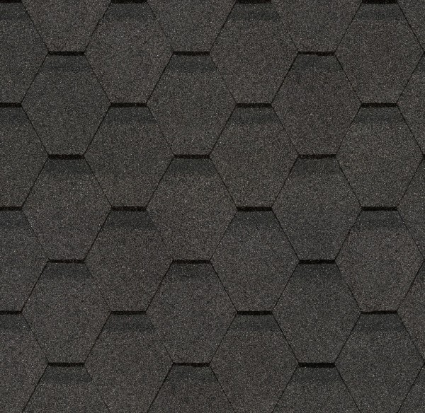 Гибкая черепица Docke, коллекция Шестигранник Серый купить в Челябинске