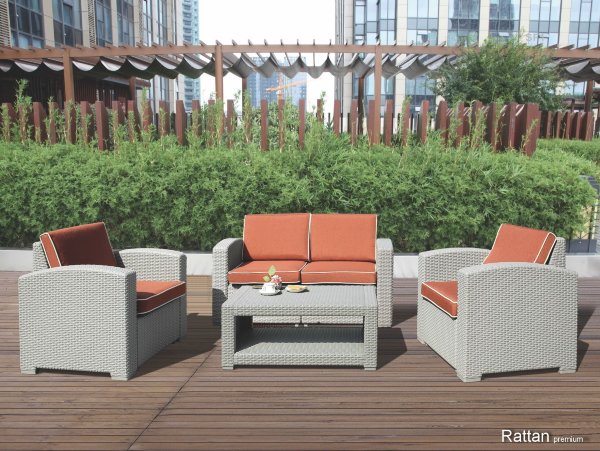 Уличные диваны и кресла коллекции Rattan Premium 4 купить в Челябинске