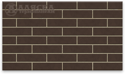 Фасадная Термопанели Аляска Amsterdam brown купить в Челябинске
