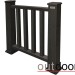 Ограждение из ДПК Outdoor Классик 3D STORM чёрный купить в Челябинске