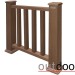 Ограждение из ДПК Outdoor Классик 3D STORM коричневый микс купить в Челябинске