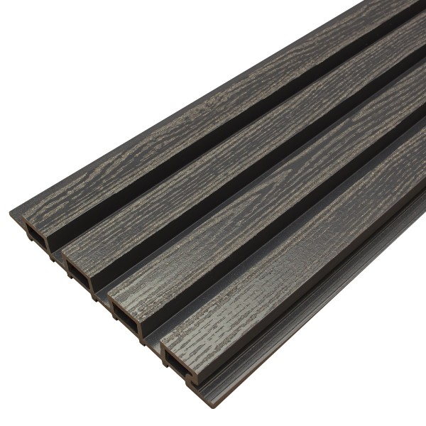 Фасадная доска из ДПК Faynag Wood Рейка Мокрый Асфальт купить в Челябинске