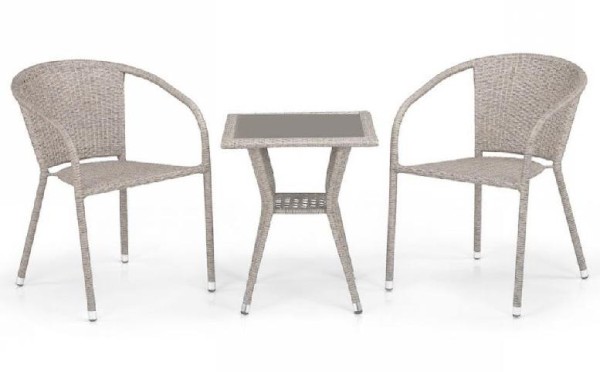 Комплект плетеной мебели AFINA из иск. ротанга T25C/Y137C-W85 Latte 2Pcs купить в Челябинске