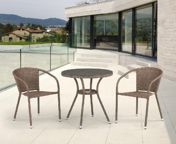 Комплект плетеной мебели AFINA из иск. ротанга T282ANT/Y137C-W56 Light Brown 2Pcs купить в Челябинске