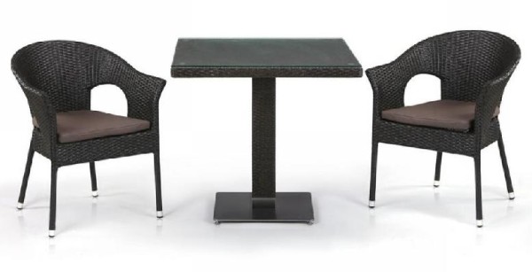 Комплект плетеной мебели AFINA из иск. ротанга T605SWT/Y79A-W53 Brown 2Pcs купить в Челябинске