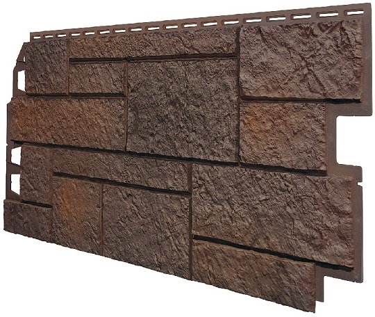 Фасадная панель VOX Sandstone (Сандстоун) темно коричневый купить в Челябинске