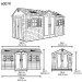 Сарай пластиковый LifeTime 15x8 DD купить в Челябинске