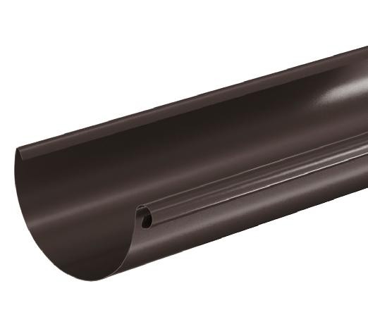 Водосток Aquasistem, система 150/100 - Водосточный желоб 3.00м RR 32 Тёмно Коричневый купить в Челябинске