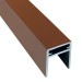 П-профиль Алюминиевый EasyDecking 35x25 Коричневый купить в Челябинске