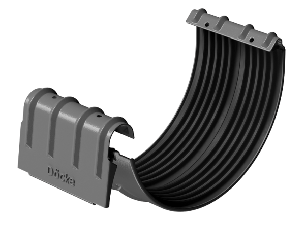 Соединитель желобов D125 Döcke STAL PREMIUM Графит, (RAL 7024) купить в Челябинске