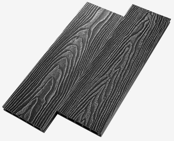 Террасная доска из ДПК RusDecking Unodeck Vintage - Графит купить в Челябинске