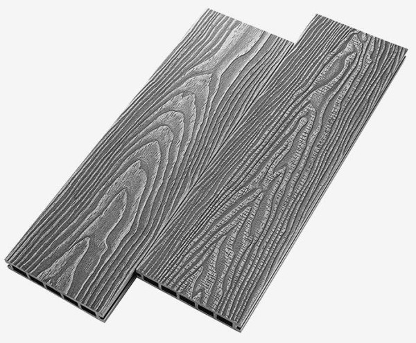 Террасная доска из ДПК RusDecking Unodeck Vintage - Серый купить в Челябинске